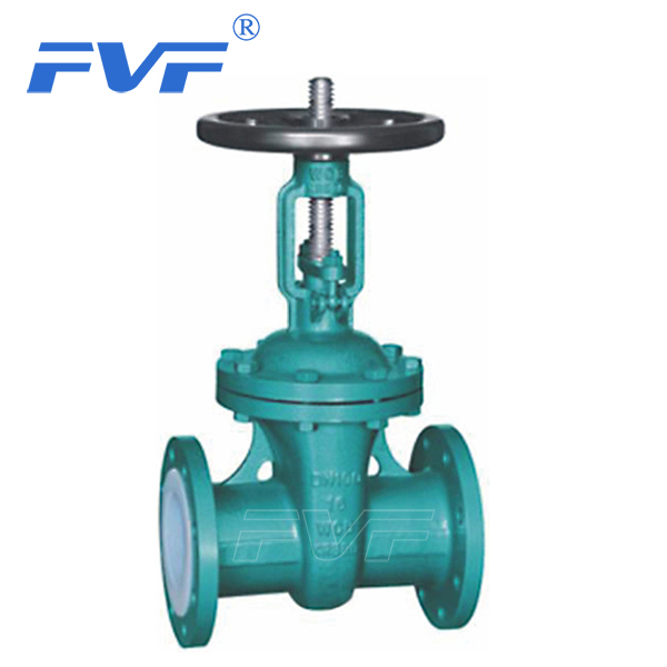 Chemical Resistant PFA FEP PTFE Lined Gate Valve