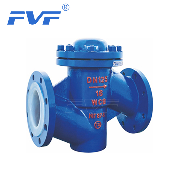 FEP Lined Lift Through-Way Check Valve