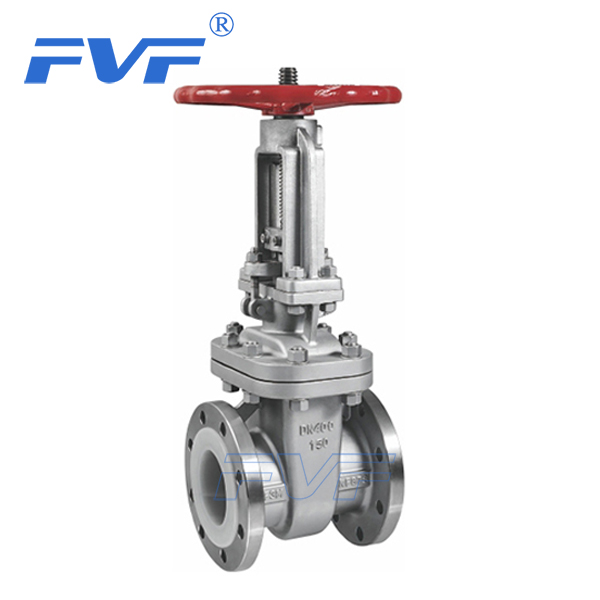 PFA Lined Gate Valve With Flange Connection