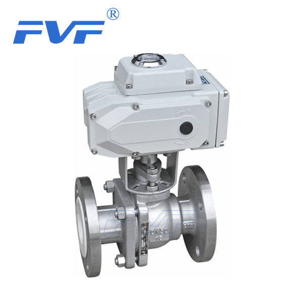 PTFE Lined Ball Valve With Electric Actuator