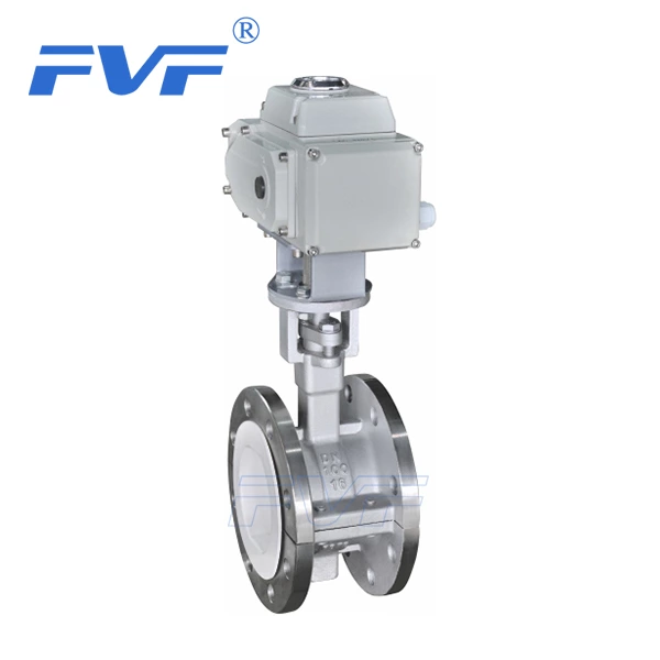 PTFE Lined Butterfly Valve with Electric Actuator