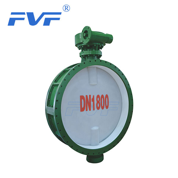 PTFE Lined Flange Type Butterfly Valve