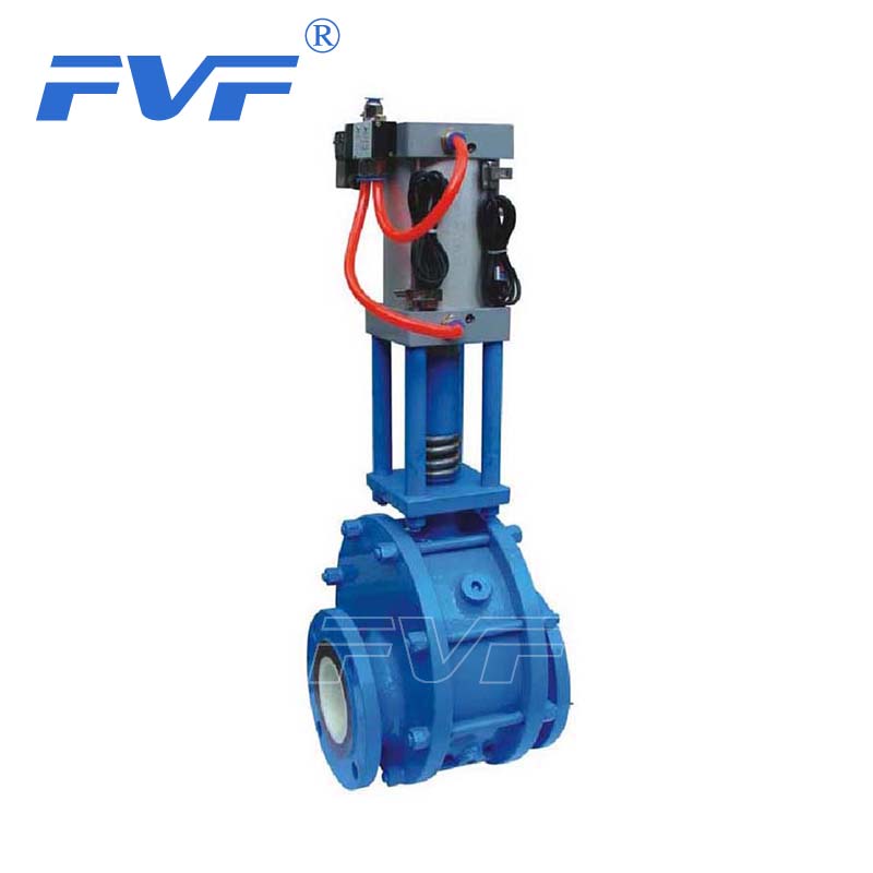 Pneumatic Ceramic Lined Dual Plate Discharge and Feed Valve