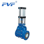 Pneumatic Ceramic Lined Dual Plate Feed and Balance Valve