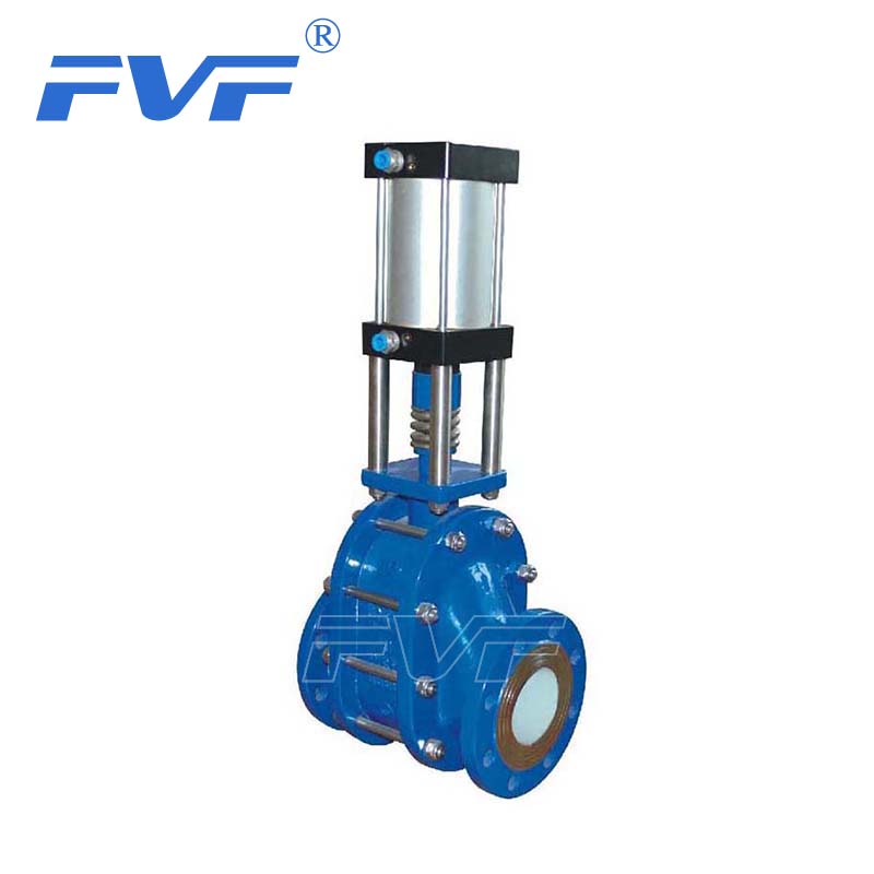 Pneumatic Ceramic Lined Dual Plate Feed and Balance Valve