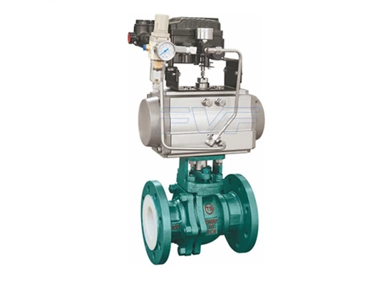 Characteristics And Working Principle Of Fluorine-lined Flange Ball Valve