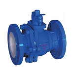 Flange Type PTFE PFA FEP Lined Ball Valve