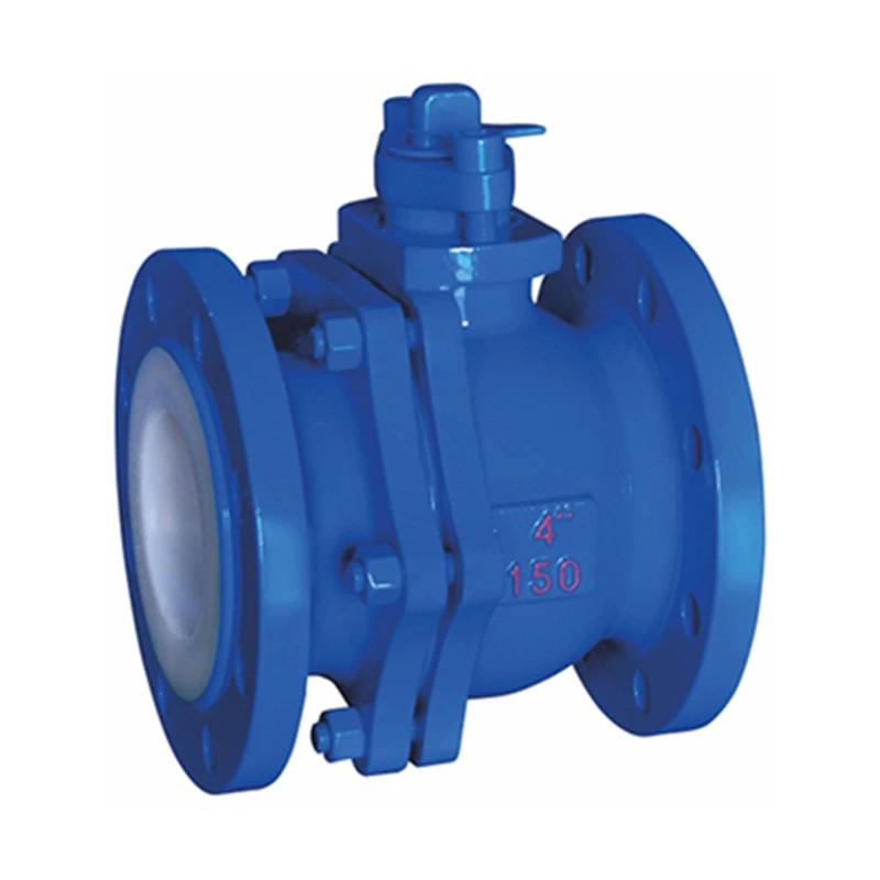 Flange Type PTFE PFA FEP Lined Ball Valve