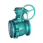 PFA Lined Ball Valve With Worm Gear