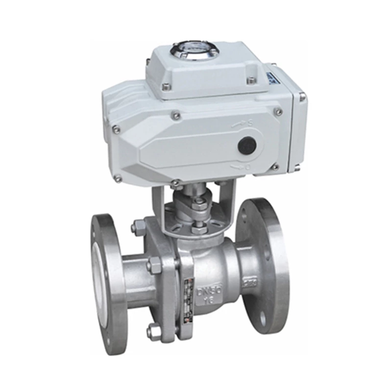 PTFE Lined Ball Valve With Electric Actuator