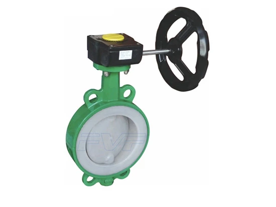 Fluorine Lined Wafer Type Butterfly Valve