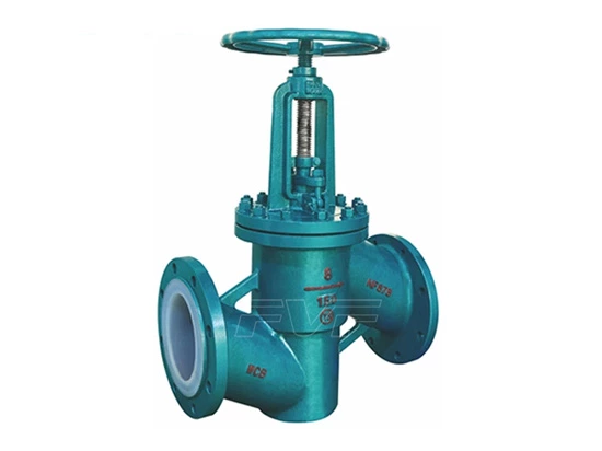 Fluorine-lined Stop Valve Product Use