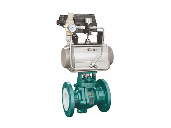 Fluorine Lined Ball Valve Details